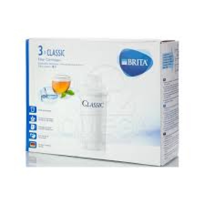 BRITA Classic Filter Cartridges Ανταλλακτικά Φίλτρα Νερού για Κανάτα 3τμχ