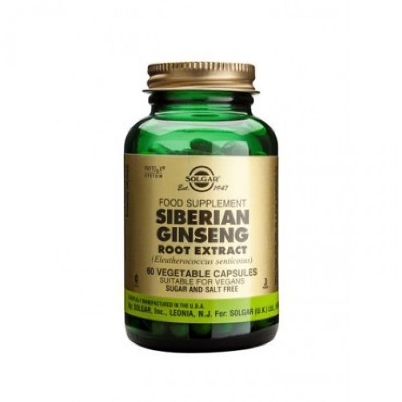 SOLGAR Siberian Ginseng Root Extract 60Vcaps