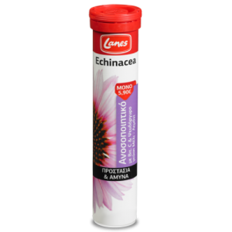 LANES Echinacea με Βιταμίνη C 20 Αναβράζουσες Ταμπλέτες