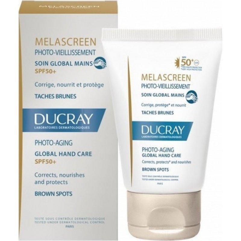 Ducray Melascreen Photo-Aging Global Hand Cream SPF50+ Κρέμα Χεριών κατά της Φωτογήρανσης 50ml.