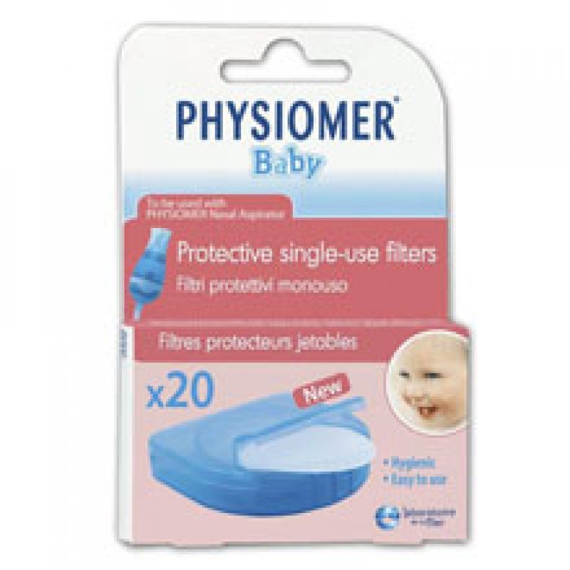 OMEGA PHARMA Physiomer Baby Protective Single-Use Filters 20 τεμάχια