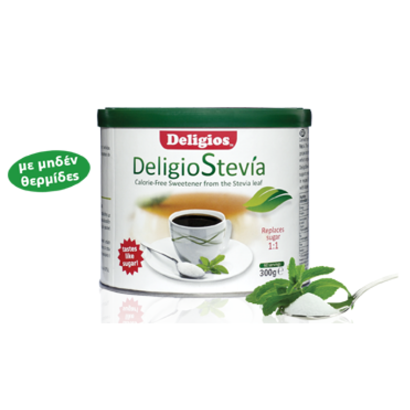 DELIGIOS -  Stevia Φυσικό γλυκαντικό - 300g