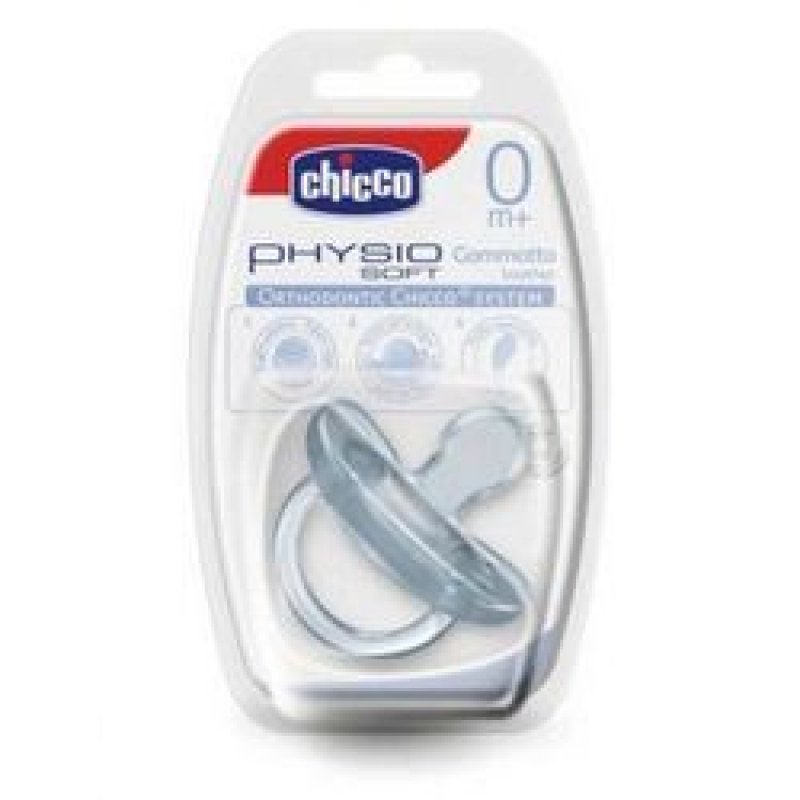 CHICCO - Physio Soft 0m+ - Πιπίλα Όλο Σιλικόνη Σε 3 Αποχρώσεις