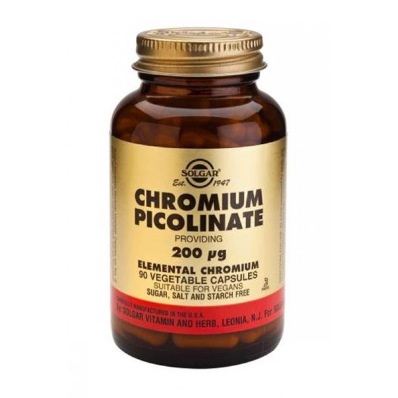 SOLGAR Chromium Picolinate 200μg 90caps