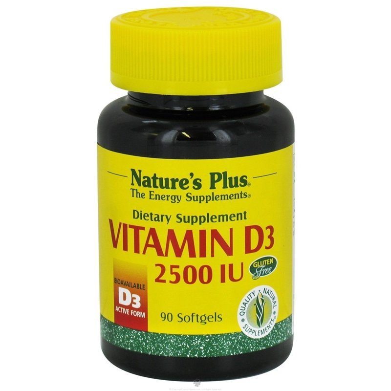 Nature\'s plus Vitamin D3 2500 I.U.  90caps