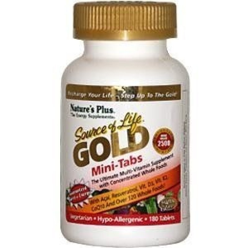 Nature\'s Plus SOURCE OF LIFE GOLD MINI  180 tabs
