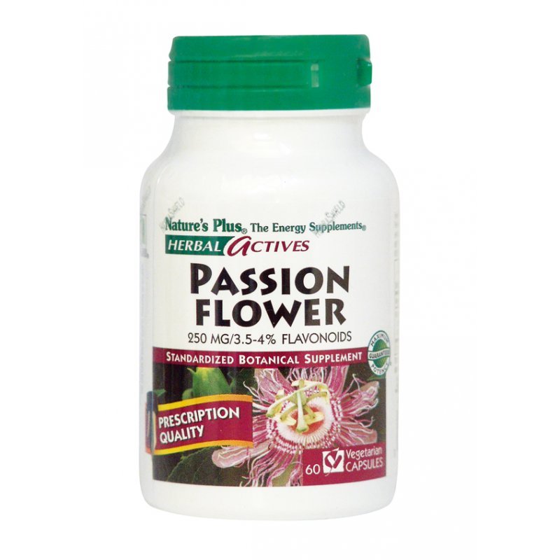 Nature\'s plus passion flower (passiflora incarnata) 250mg 60 vcaps