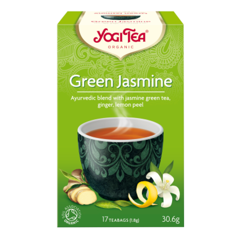 Yogi tea Bιολογικό τσάι Green jasmine (για πράσινη δίαιτα) 17 Φακελάκια