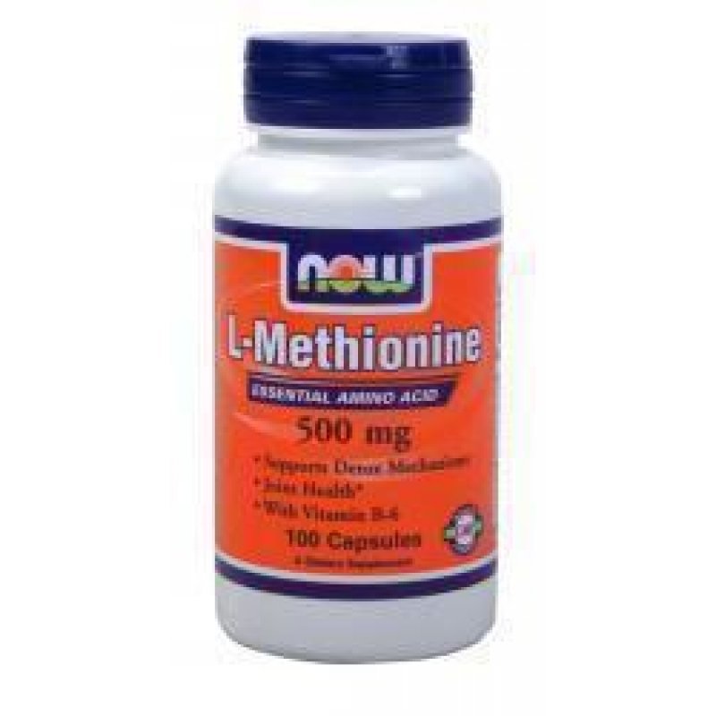 NOW FOODS L-methionine 500mg(+10mg B-6) 100caps