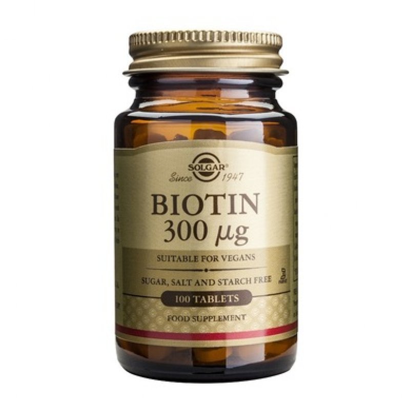 SOLGAR  Biotin 300mg 100 tabs