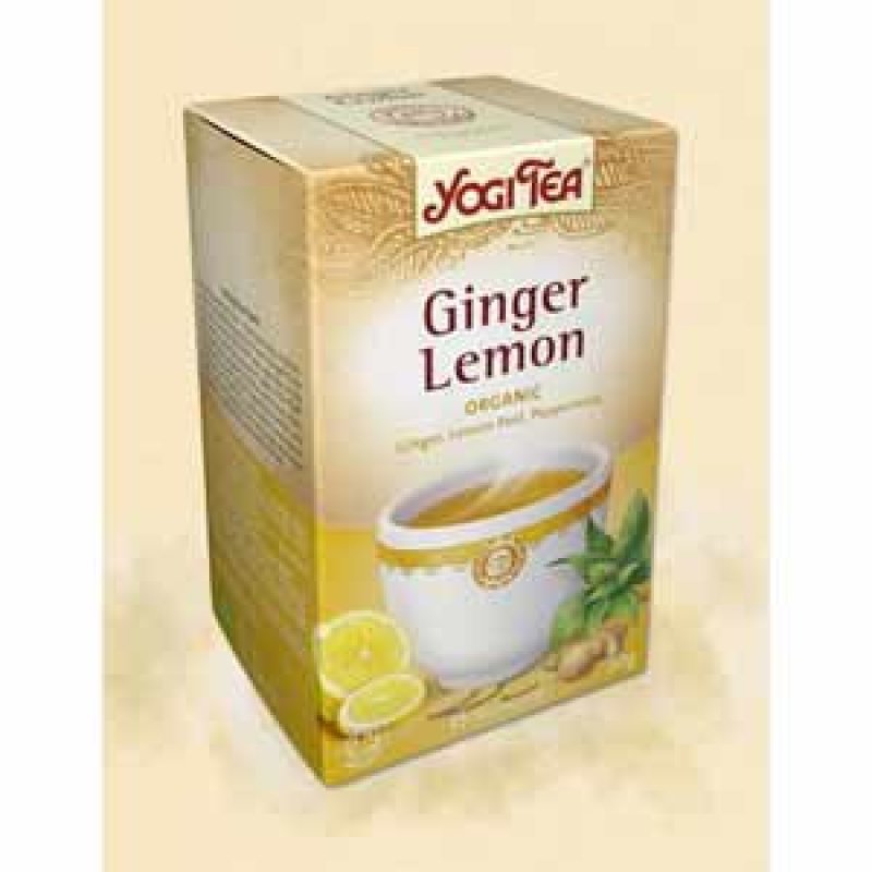 Yogi tea Bιολογικό τσάι Ginger lemon (καυτερή δροσιά) 17 Φακελάκια