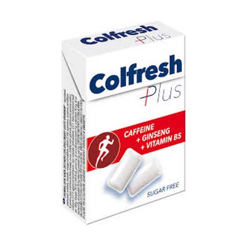 Colfresh Plus Caffeine & Ginseng & Vitamin B5 Τσίχλες Για Ενέργεια 24g