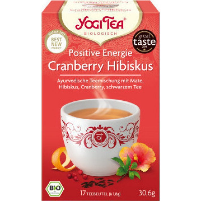 Yogi Tea Positive Energy Cranberry Hibiscus 17 φακελάκια