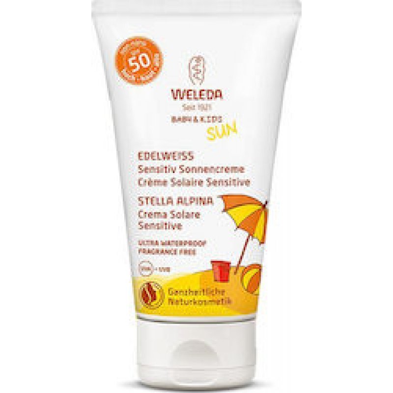 WELEDA Sun Edelweiss Baby & Kids Sunscreen Lotion Sensitive SPF50 50ml