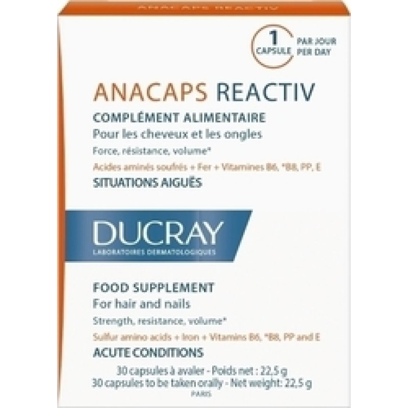 DUCRAY Anacaps Reactiv 30 κάψουλες