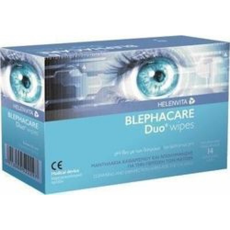 HELENVITA  BlephaCare Duo Υγρά Μαντηλάκια 14τμχ