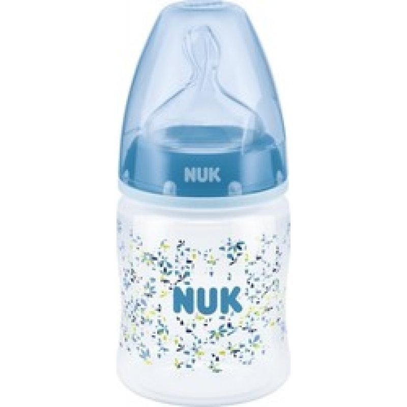 NUK First Choice+ Μπιμπερό Πολυπροπυλενίου (PP)  Μπλε, Θηλή Σιλικόνης, 150ml