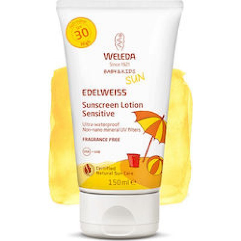 WELEDA Sun Edelweiss Baby & Kids Sunscreen Lotion Sensitive SPF30 150ml