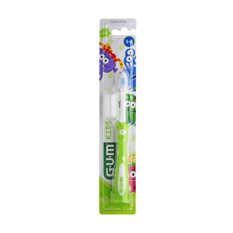 GUM 901 Kids Monster Toothbrush Μαλακή Οδοντόβουρτσα με Τερατάκια για Παιδία 3-6 Ετών