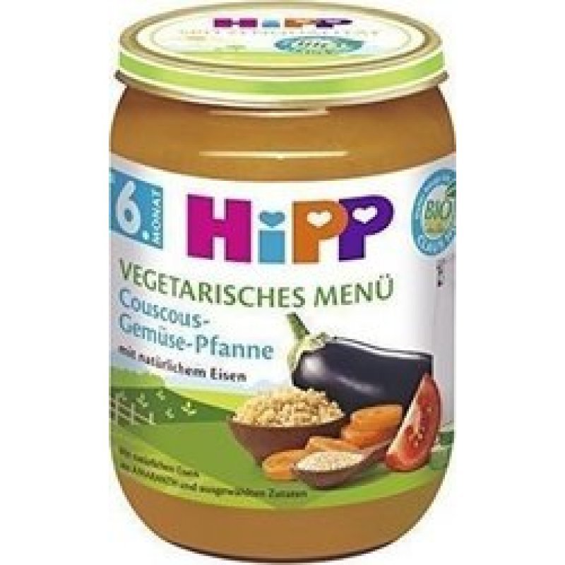 HIPP Κους-Κους με Λαχανικά Βιολογικής Καλλιέργειας 190gr