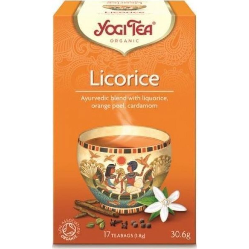 Yogi tea Bιολογικό τσάι Licorice (Αιγυπτιακό ρόφημα με γλυκόριζα) 17 Φακελάκια