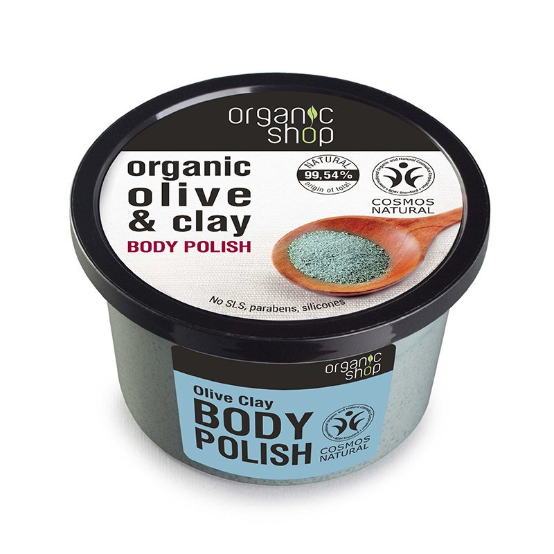 NATURA SIBERICA Organic Shop Body polish Olive Clay , Scrub σώματος , Ελιά & Άργιλος , 250ml.