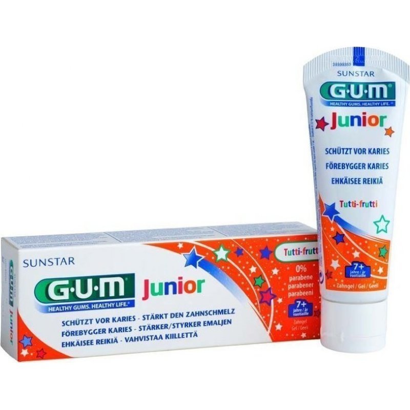 GUM Junior (3004) Οδοντόκρεμα 7-12 Ετών Tutti-Frutti 50ml