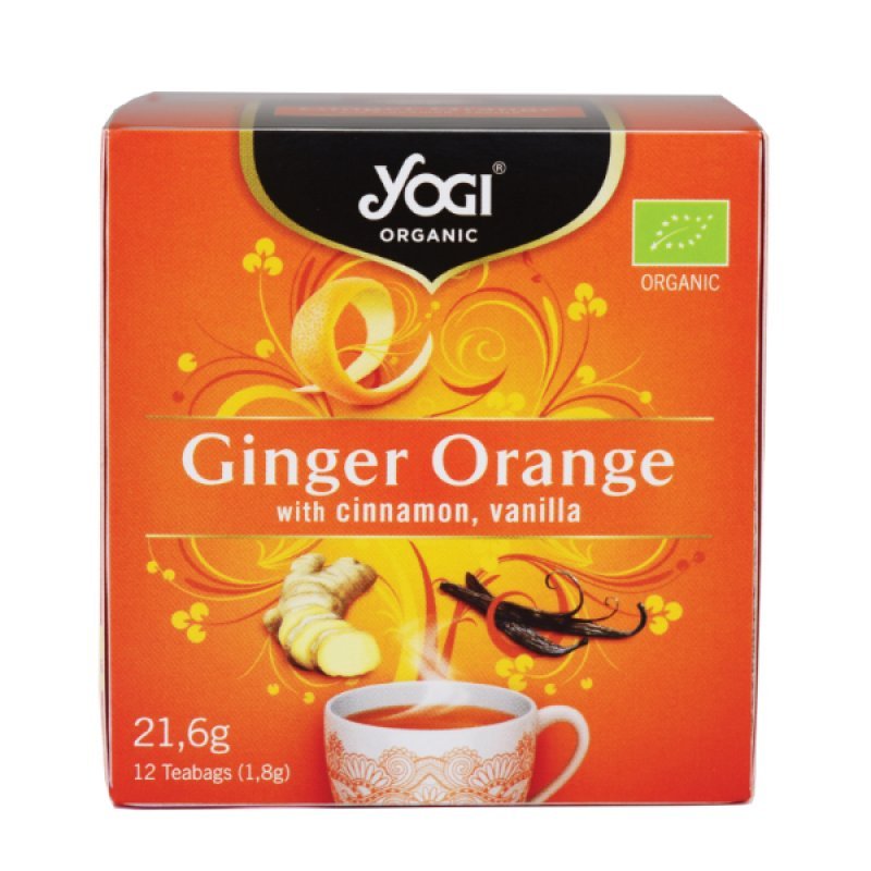 Yogi Tea Organic Ginger Orange 12 Teabags (1,8gr)