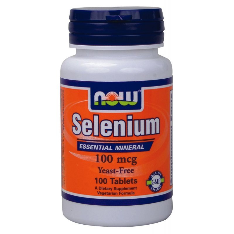Now Selenium 100 mcg, Yeast Free, (Vegetarian), 100 tabs
