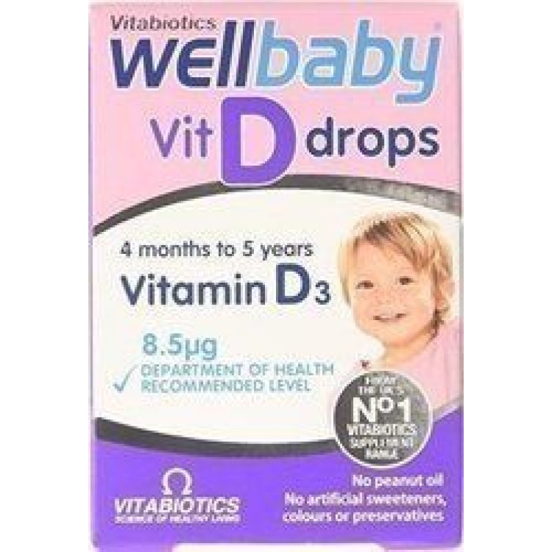 VITABIOTICS Wellbaby Vit D drops Vitamin D3 10mg 30ml
