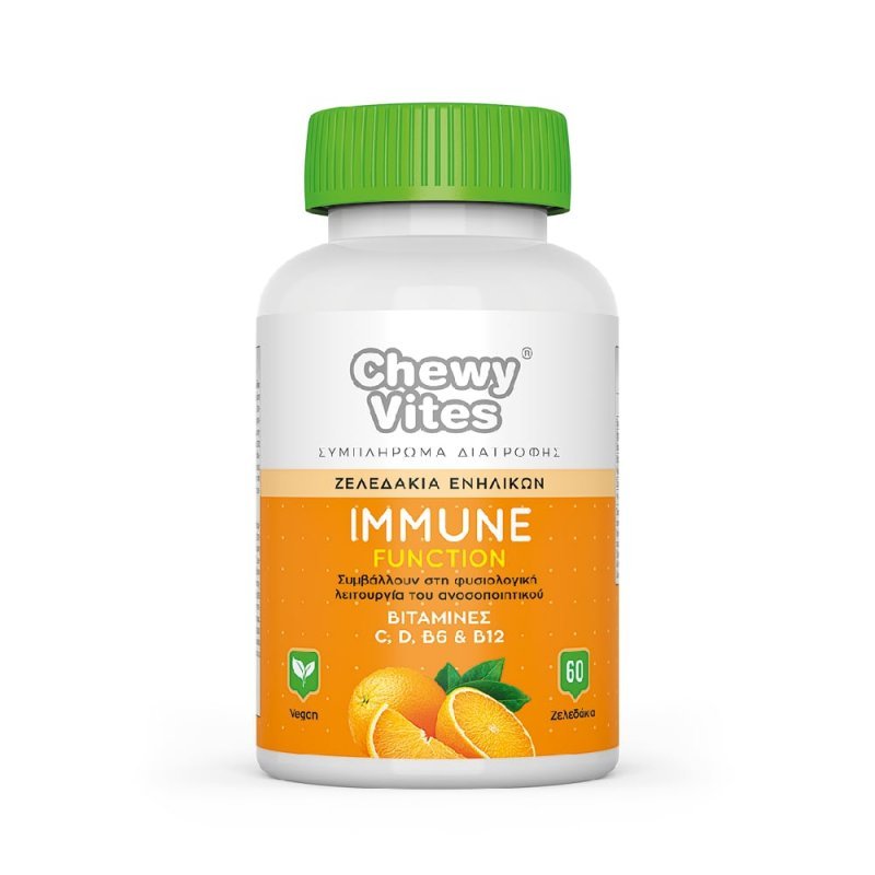 Chewy Vites Immune Function Vitamin C ,D, D, B6 & B12 Ζελεδάκια Ενηλίκων, 60 gummies
