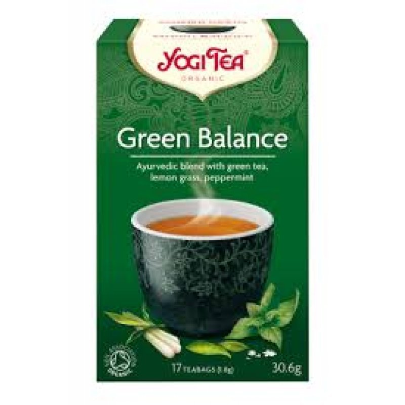 Yogi tea Bιολογικό τσάι Green balance (πράσινη ισορροπία για το άγχος) 17 Φακελάκια