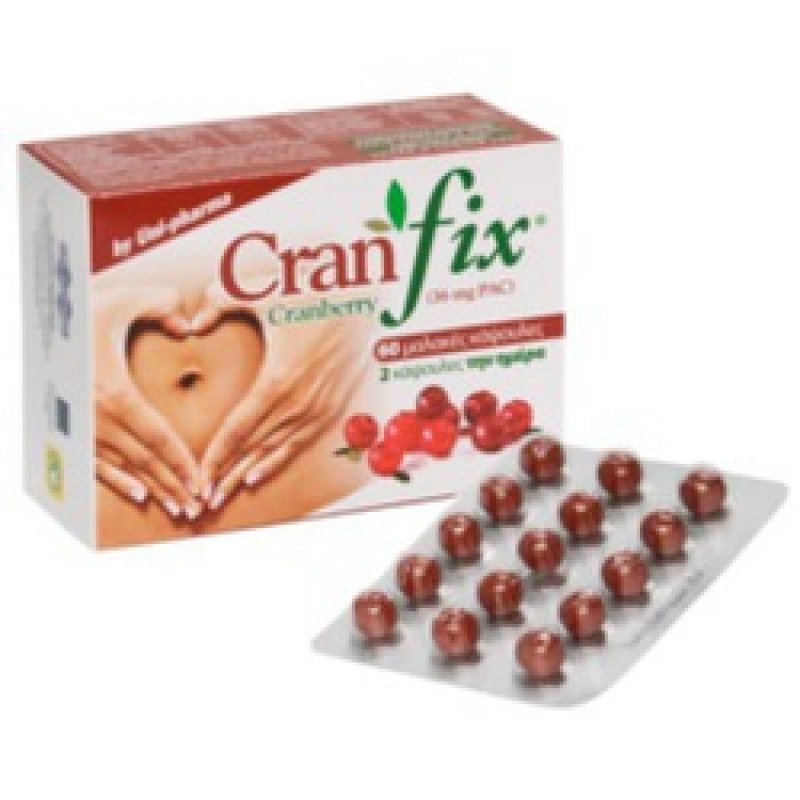 UNI-PHARMA Cranfix Cranberry 60 μαλακές κάψουλες