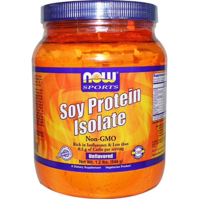 Now Foods Soy Protein Isolate Non-Gmo 1.2 lb 544gr