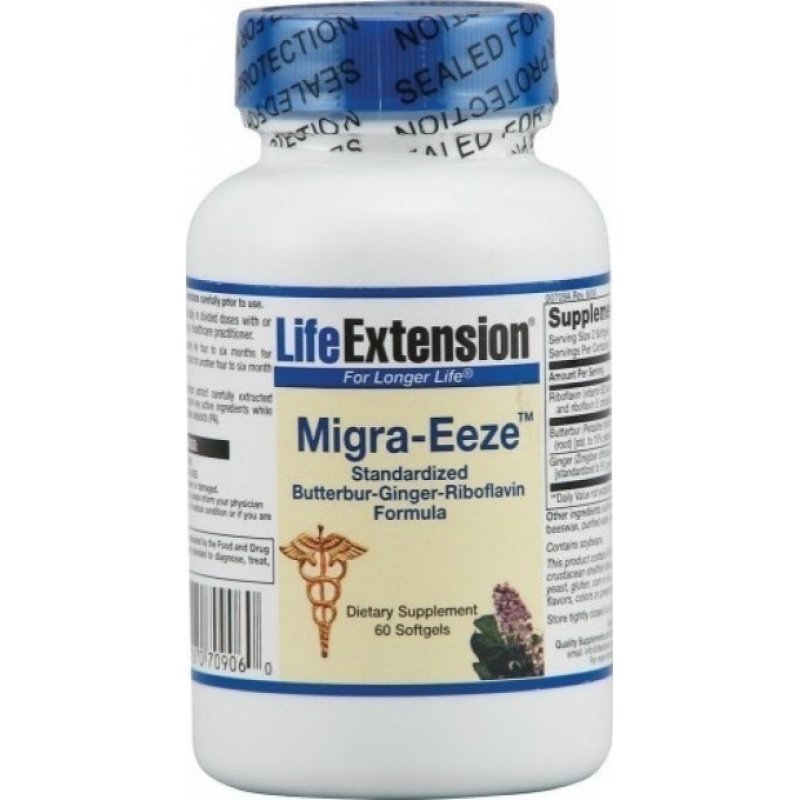 LIFE EXTENSION MIGRA-EEZE 60 SOFTGELS (butterbur)