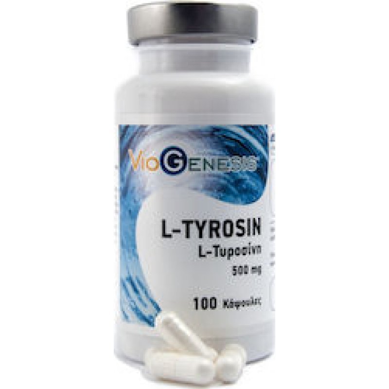 VIOGENESIS L-Tyrosin 500mg 100 κάψουλες