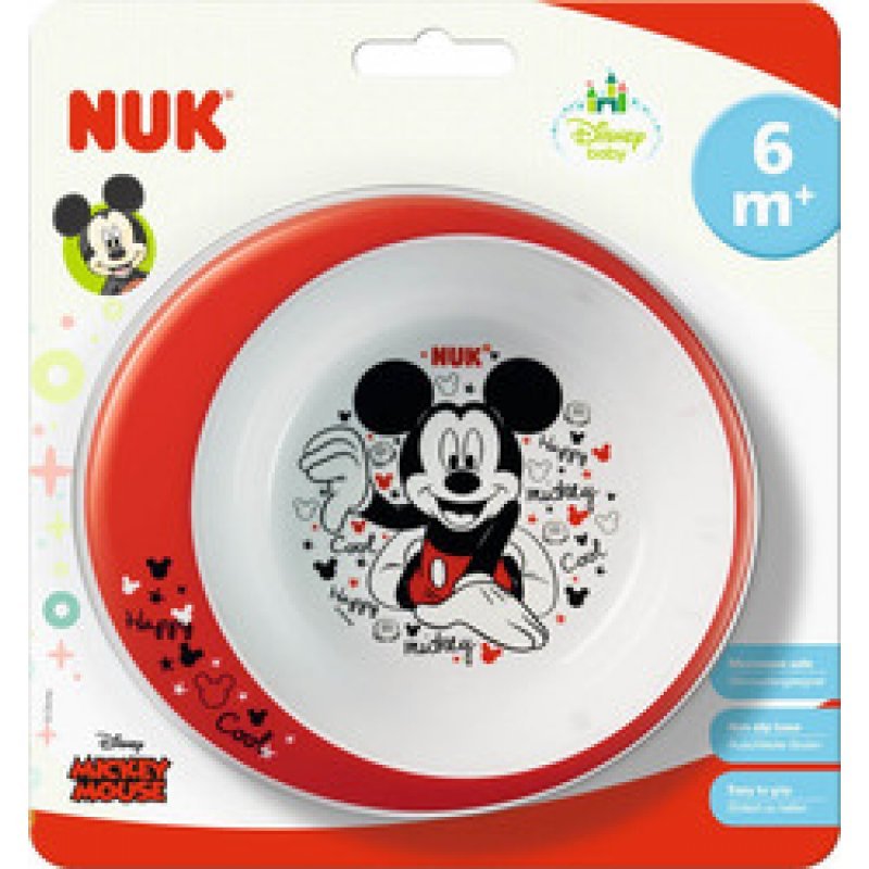 NUK Μπολ Φαγητού Mickey για Φούρνο Μικροκυμάτων, 6m+,