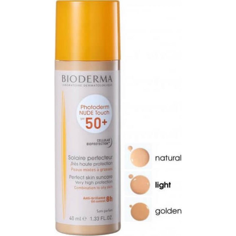 BIODERMA Nude Touch Combination to Oily Skin Natural SPF50 40ml