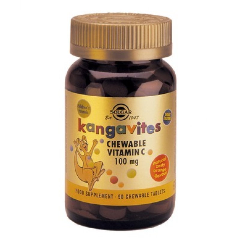 SOLGAR Kangavites Vitamin C 100mg Chewable tabs