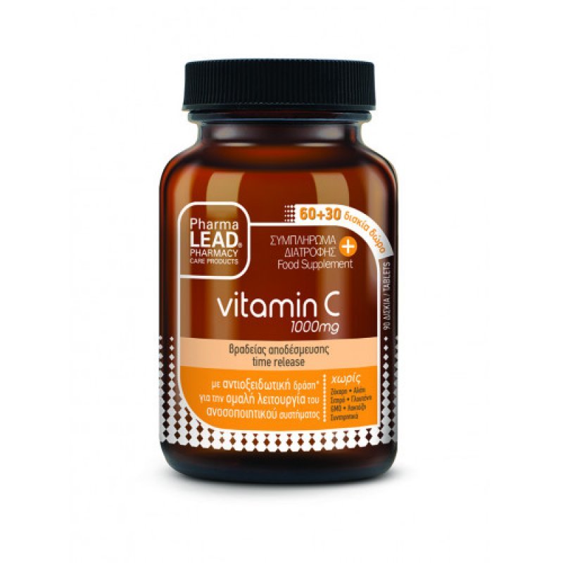 Pharmalead Βιταμίνη C 1000 MG 90δισκία – Time release
