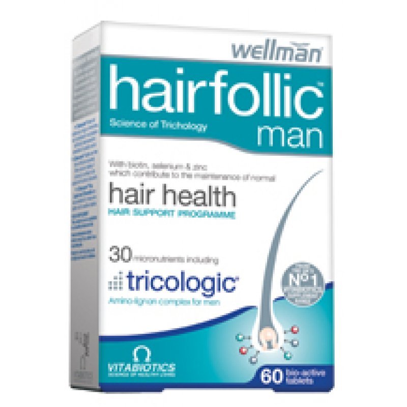 VITABIOTICS Hair Folic  Man, 60 tabs