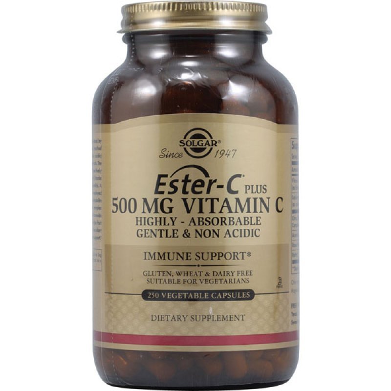 SOLGAR Ester-C 500 mg, 250 φυτοκάψουλες