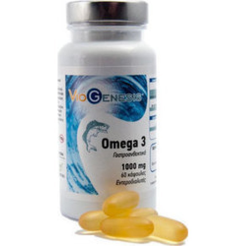 VIOGENESIS Omega 3 Fish Oil 1000mg 60 κάψουλες