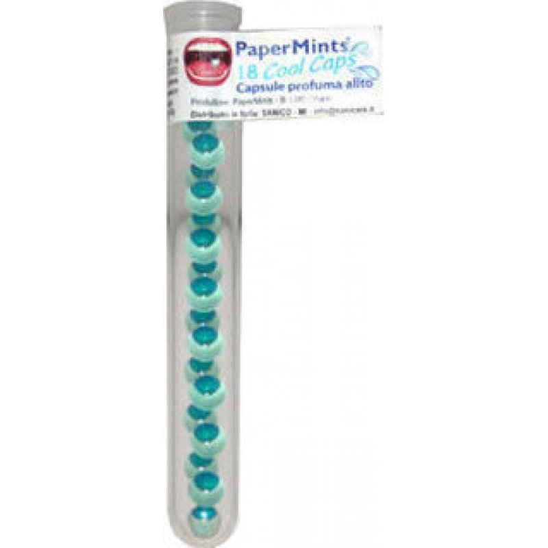 Papermints Cool Caps Mint Κάψουλες Μέντας για Δροσερή Αναπνοή 18τμχ
