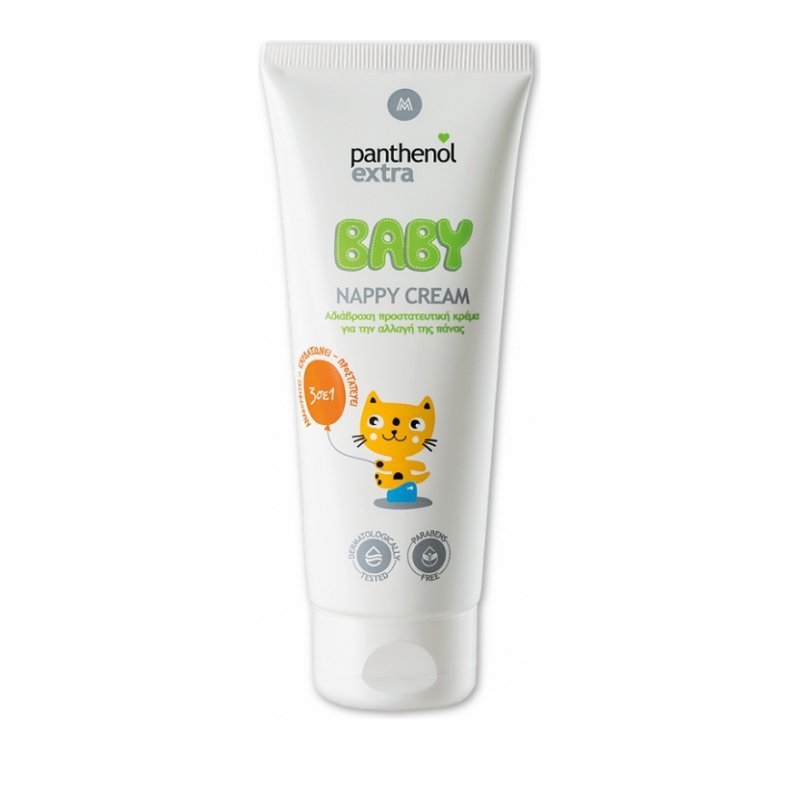 Panthenol Extra Baby Nappy Cream Αδιάβροχη Προστατευτική Κρέμα για την Αλλαγή της Πάνας 100ml