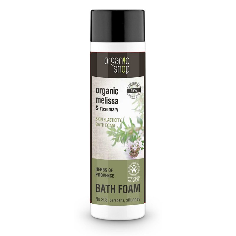 NATURA SIBERICA Organic shop Herbs Of Provence Bath Foam , Αφρόλουτρο για ελαστικό δέρμα , Μελισσόχορτο & Δενδολίβανο , 500ml.