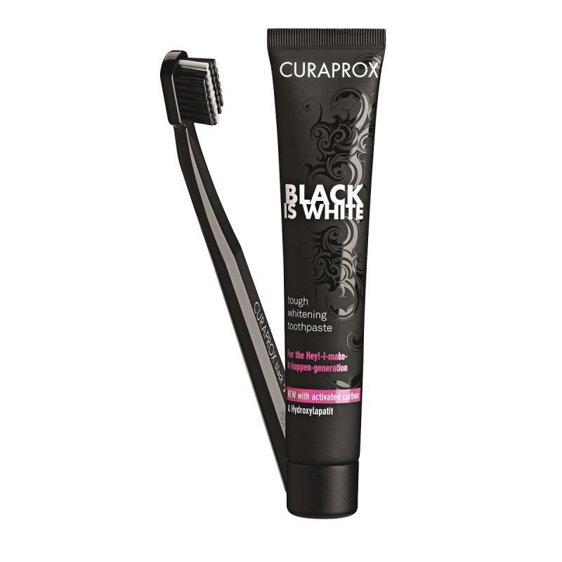 Curaden Curaprox Black Is White 90ml + Οδοντόβουρτσα 5460
