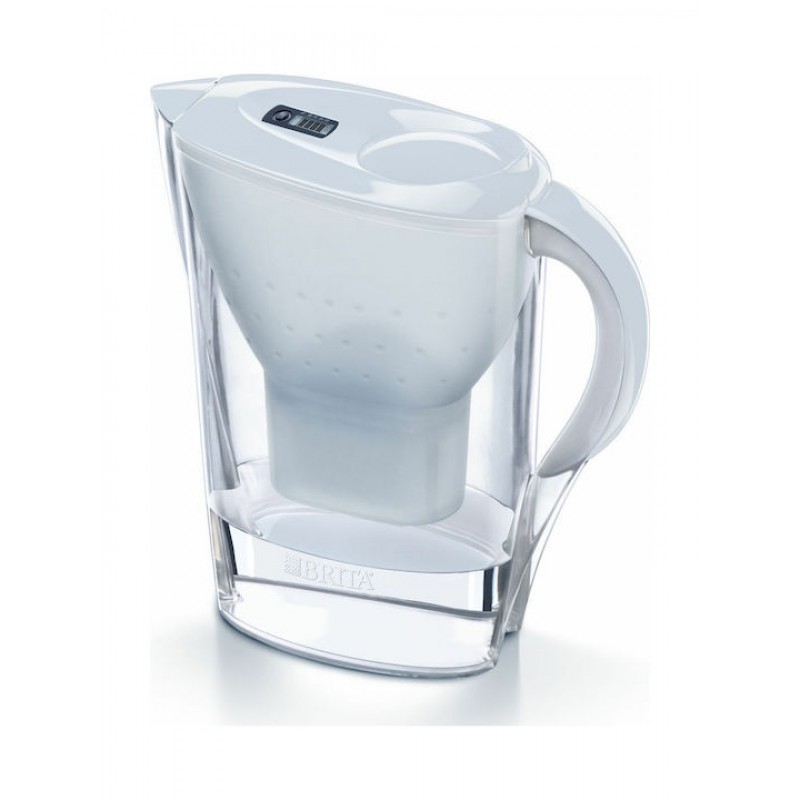 Brita Marella Cool Κανάτα Σερβιρίσματος Πλαστική White με 1 Ανταλλακτικό Φίλτρο Maxtra+ 2400ml