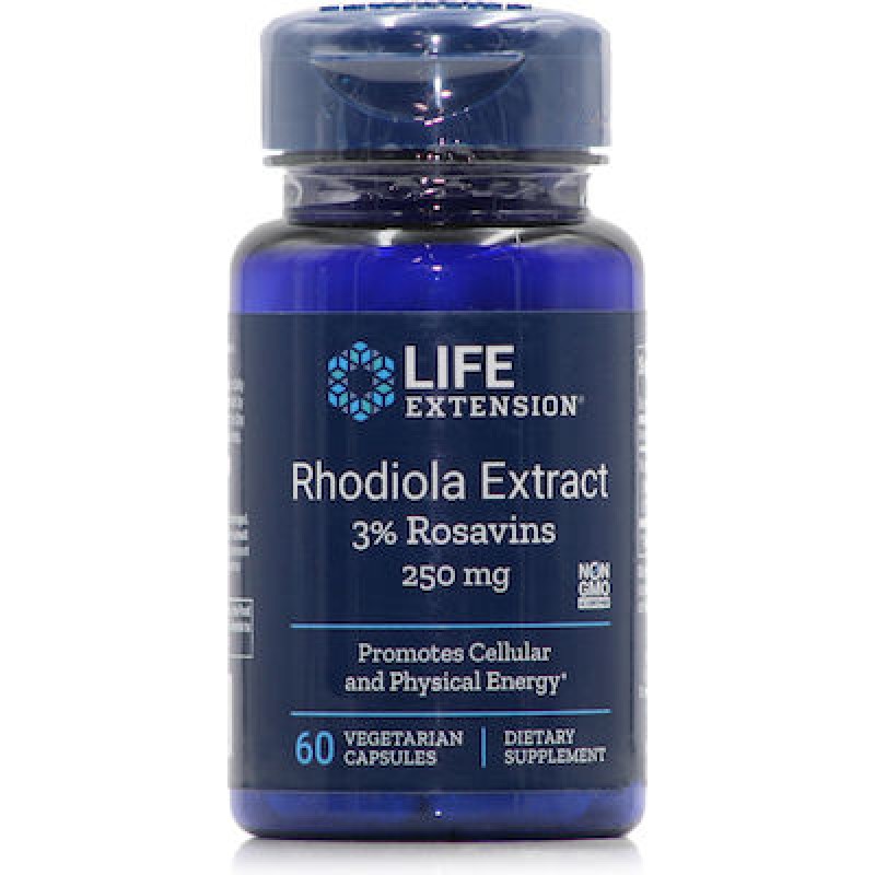 Life Extension Rhodiola Extract 3% Rosavins 250mg 60 φυτικές κάψουλες