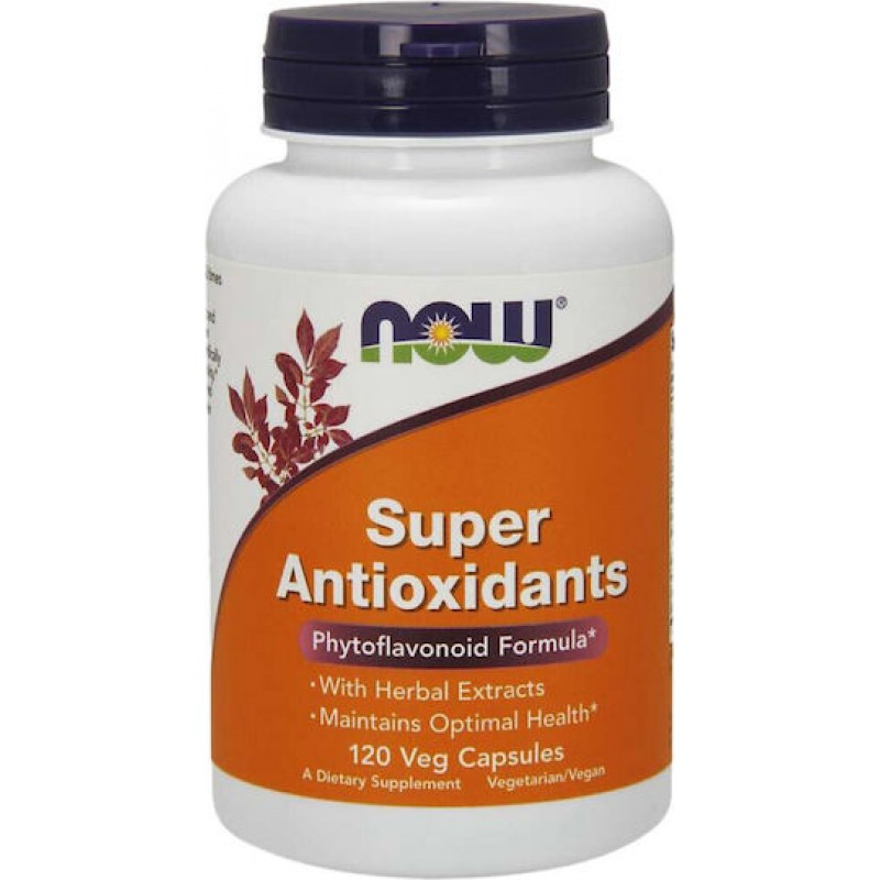 Now Foods Super Antioxidants Ειδικό Συμπλήρωμα Διατροφής 120 φυτικές κάψουλες